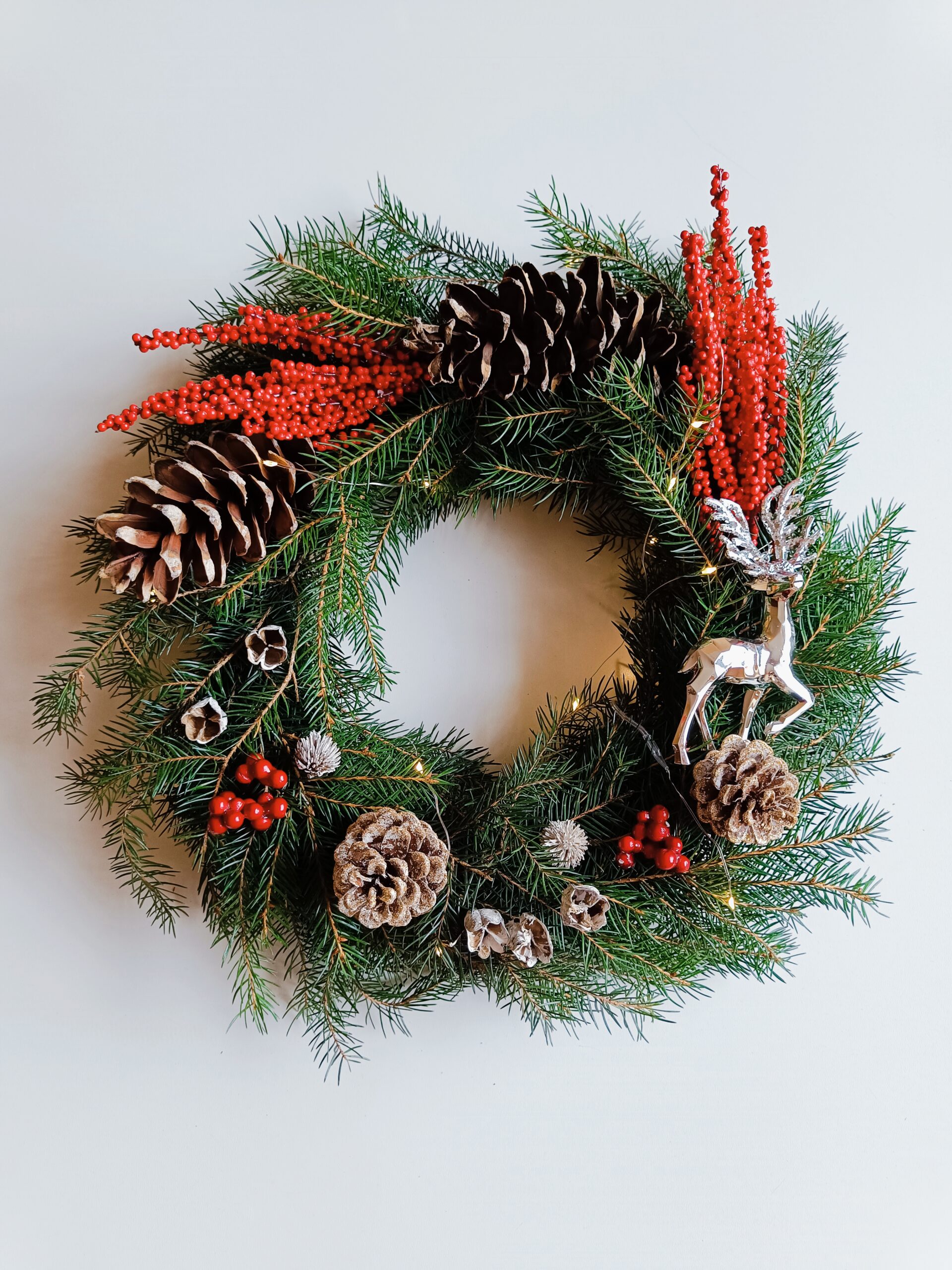 Kalėdinis stalo ar durų vainikas Nr.3