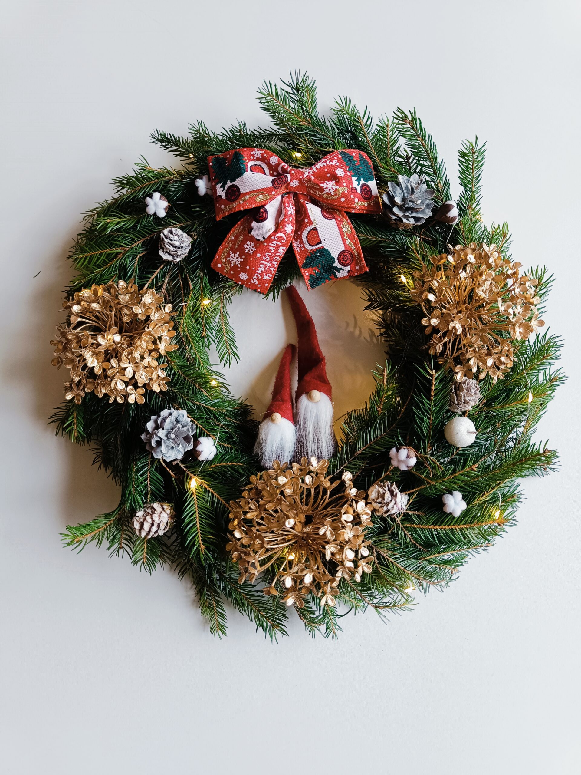 Kalėdinis durų vainikas Nr. 2